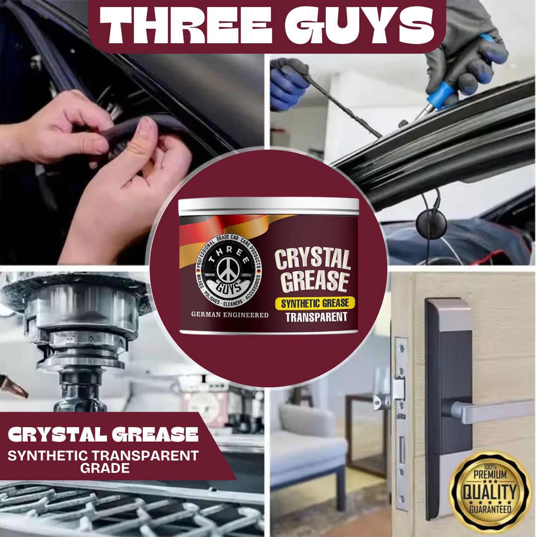 Crystal Grease – Transparent Synthetic Grade | THREE GUYS - German Engineered 100g
