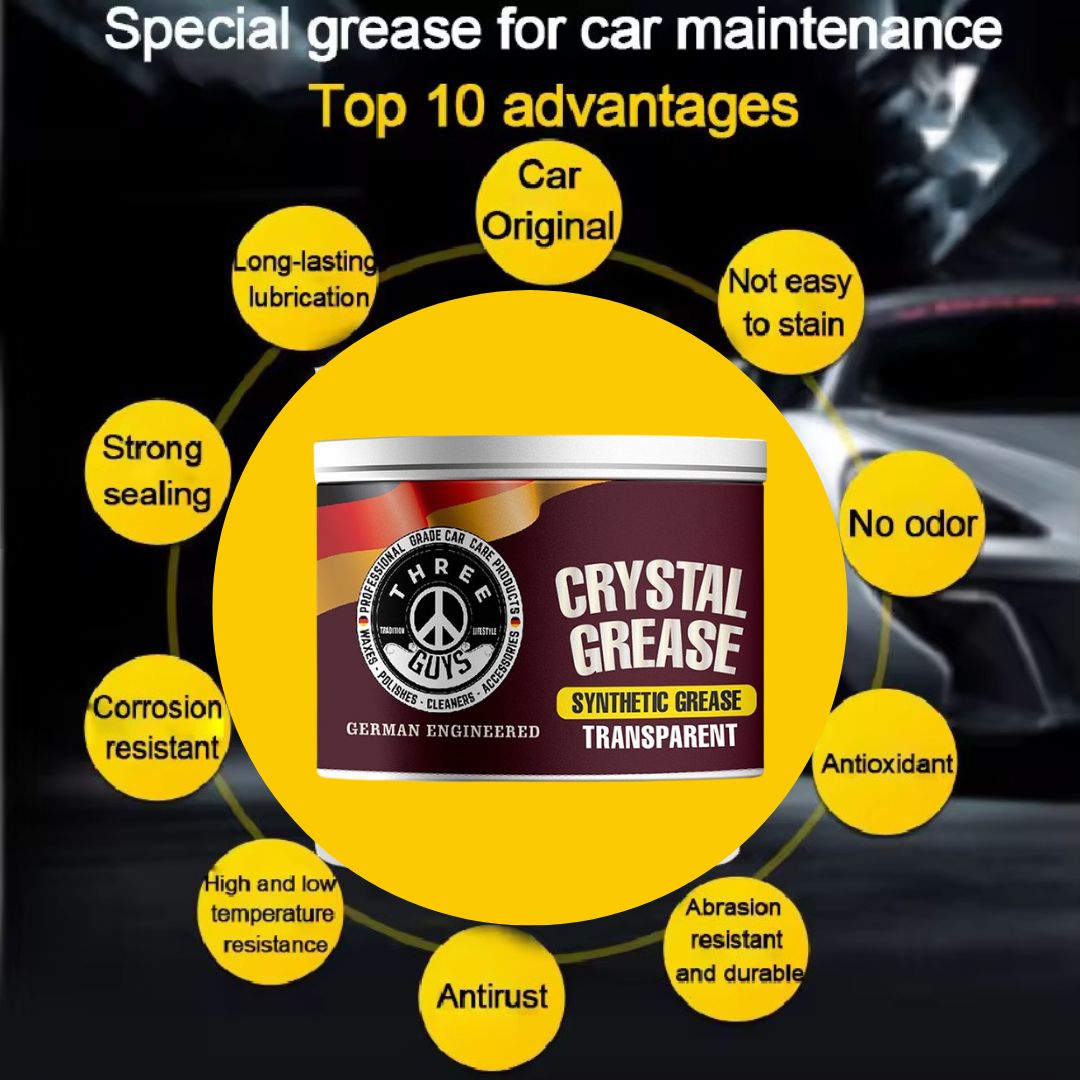 Crystal Grease – Transparent Synthetic Grade | THREE GUYS - German Engineered 100g