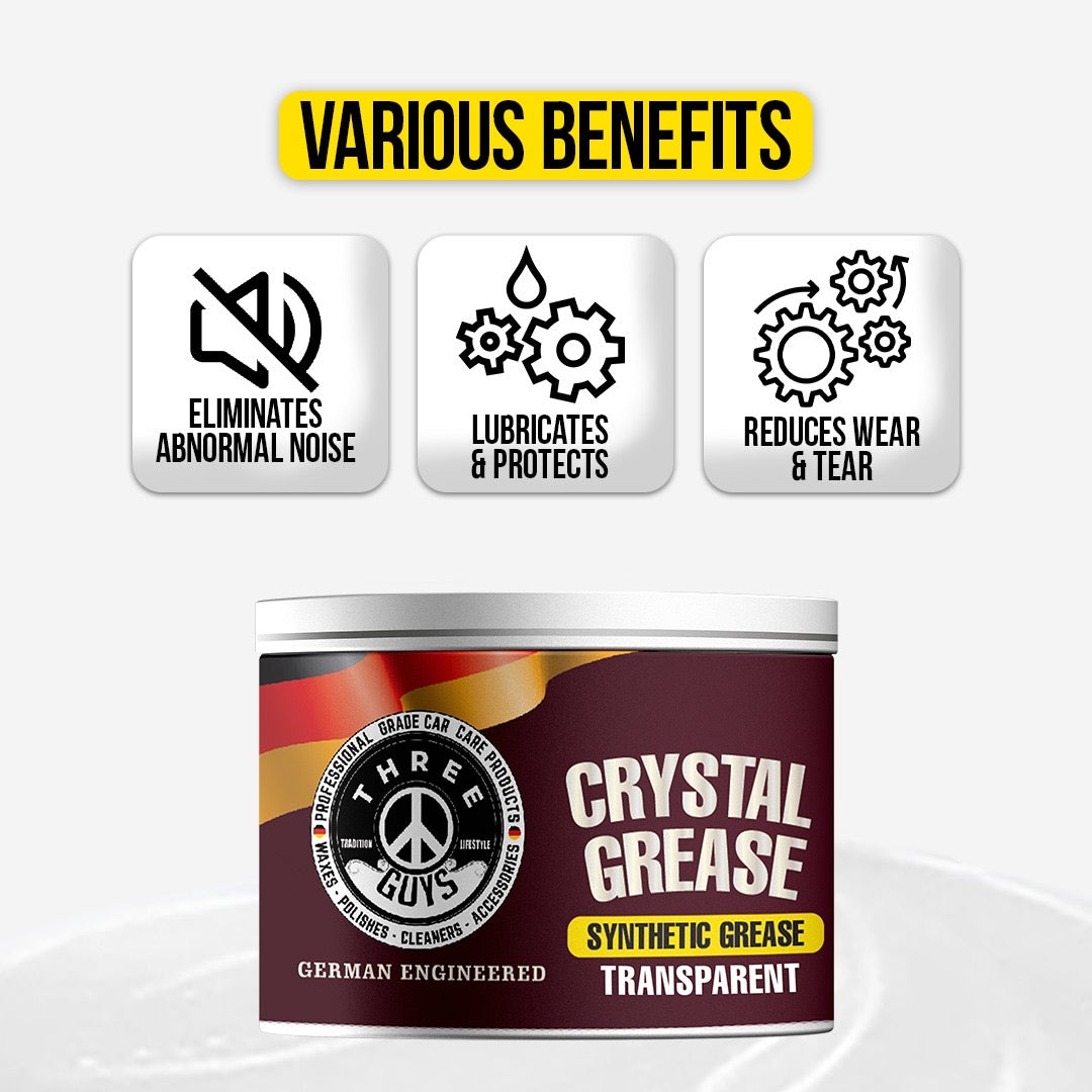 Crystal Grease – Transparent Synthetic Grade | THREE GUYS - German Engineered 100g