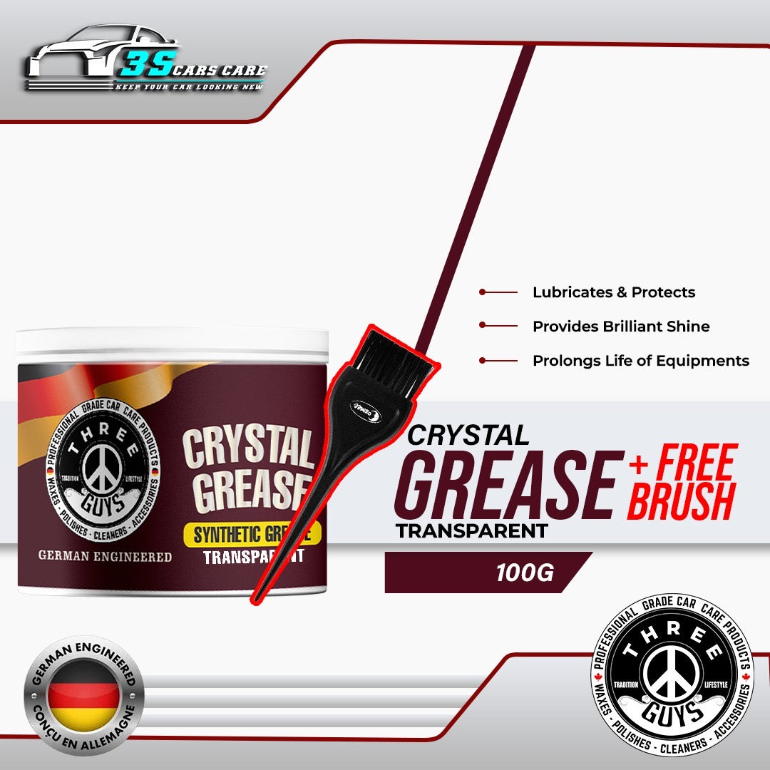 Crystal Grease – Transparent Synthetic Grade | THREE GUYS - German Engineered 100g