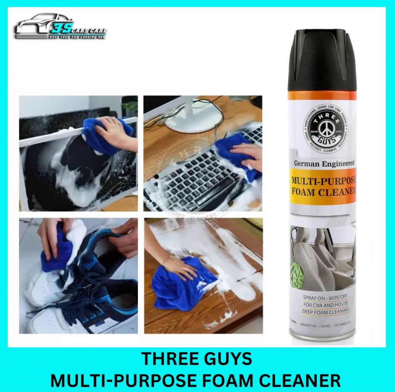 MULTIPURPOSE FOAM CLEANER – THREE GUYS