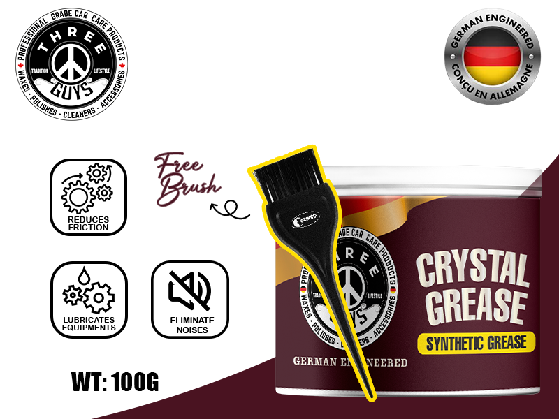 Crystal Grease – Transparent Synthetic Grade | THREE GUYS - German Engineered 100g