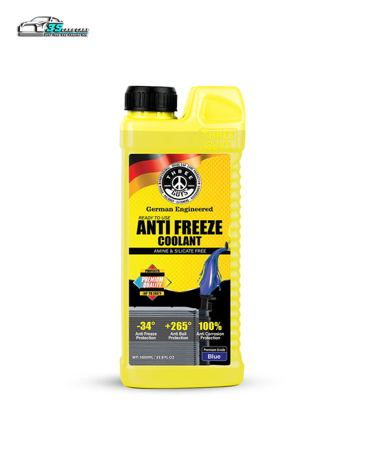 Antifreeze Coolant Blue – Premium Grade | HOAT Formula | THREE GUYS - German Engineered
