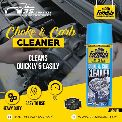 Carburetor + Choke & Parts Cleaner Spray – 550ml | High-Performance Degreaser | FORMULA