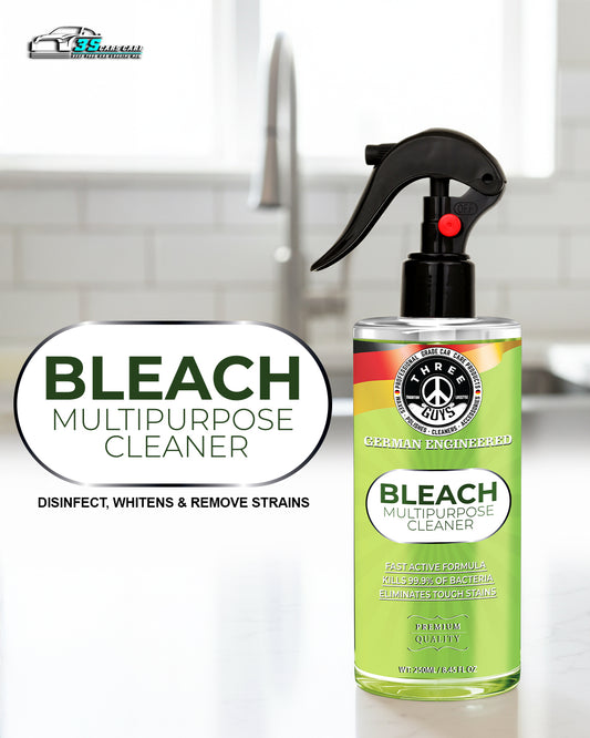 Multipurpose Cleaner with Bleach – Disinfects & Removes Tough Stains
| THREE GUYS - German Engineered