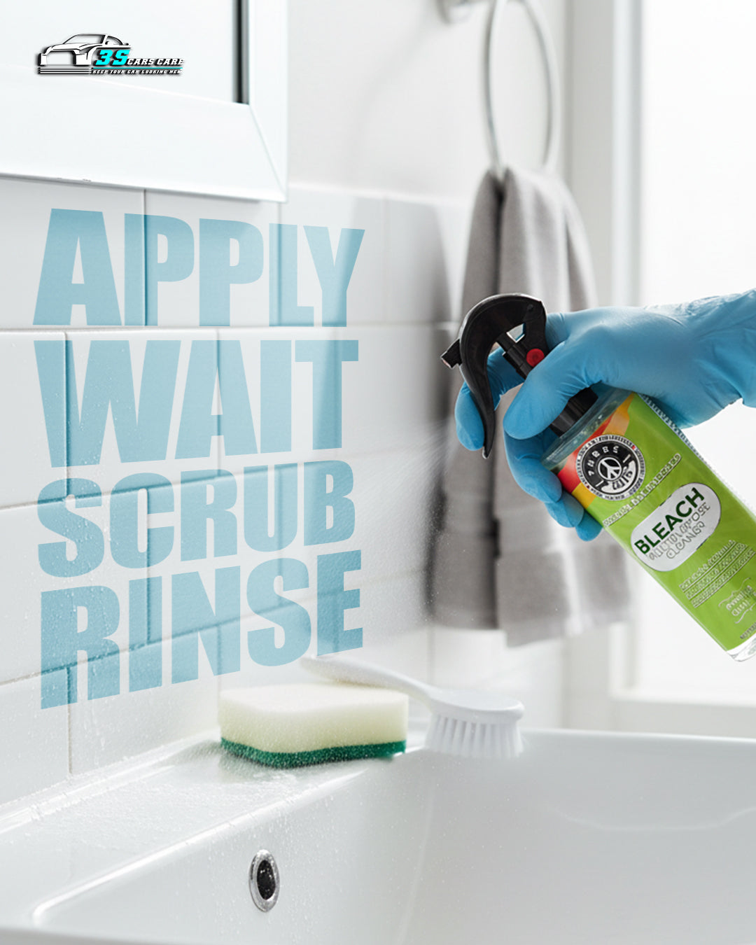 Multipurpose Cleaner with Bleach – Disinfects & Removes Tough Stains
| THREE GUYS - German Engineered