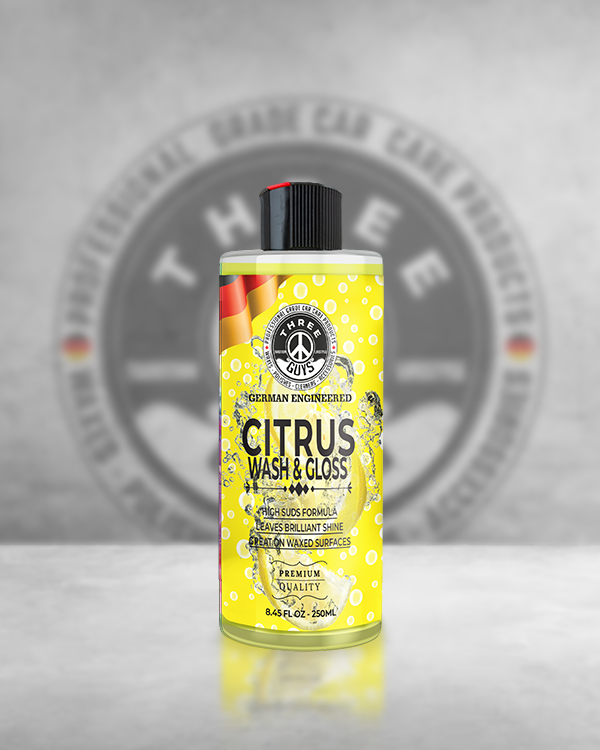 Citrus Wash & Gloss Car Shampoo – High Foam Snow Foam Shampoo for Car Wash & Shine | THREE GUYS – German Engineered