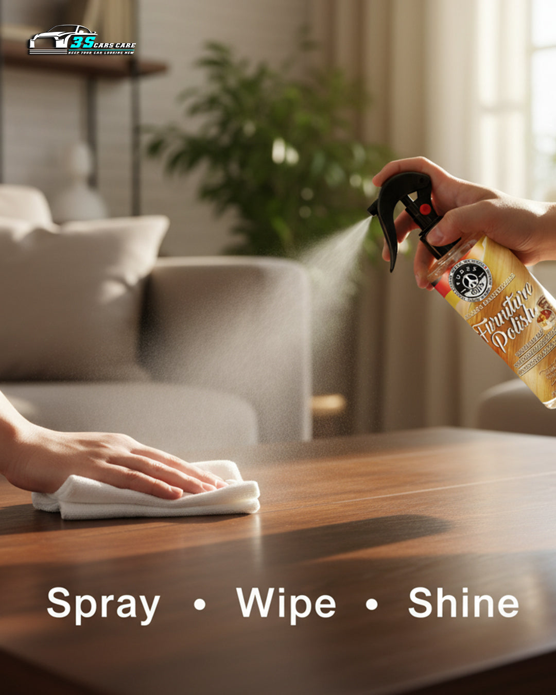 Furniture Polish – Wood Cleaner & Shine Protector | THREE GUYS - German Engineered