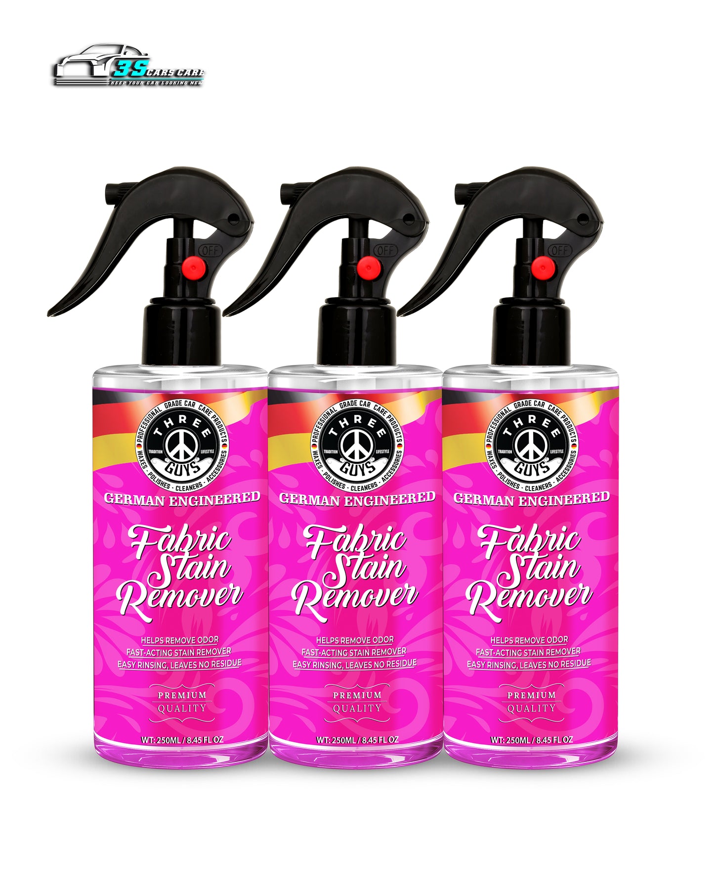 Fabric Stain Remover – Fast-Acting Cleaner for Carpets & Upholstery | THREE GUYS - German Engineered