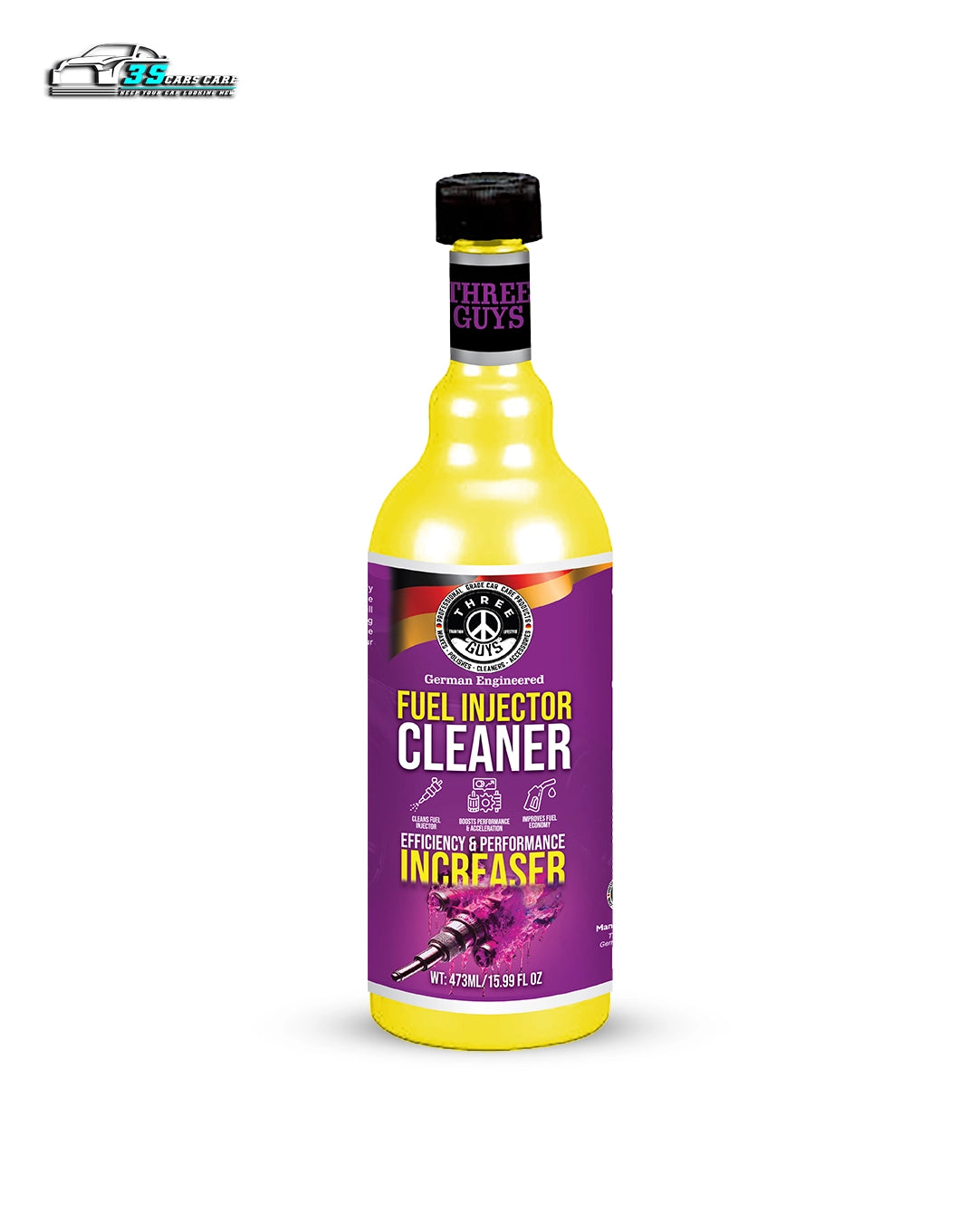 Fuel Injector Cleaner 473ml – Engine Performance & Efficiency Booster | Petrol Saver – THREE GUYS – German Engineered