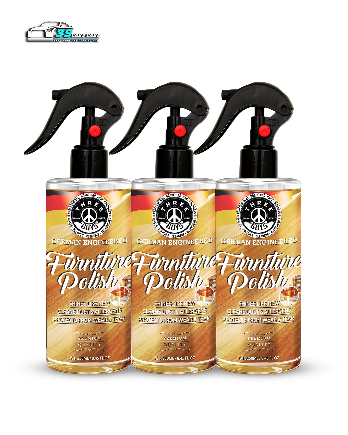 Furniture Polish – Wood Cleaner & Shine Protector | THREE GUYS - German Engineered