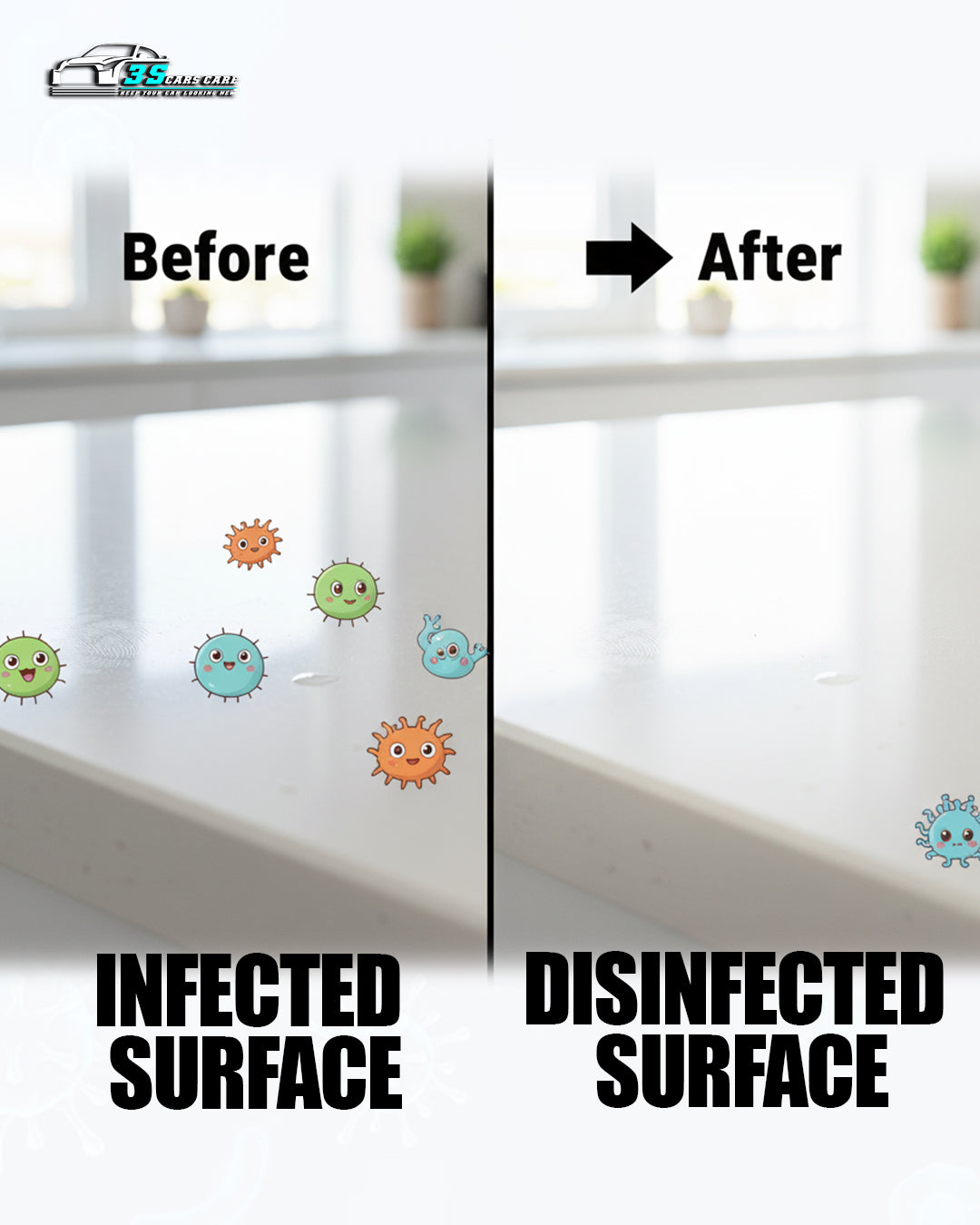 Germ Cleaner Disinfectant – Odor Eliminator & Surface Sanitizer | THREE GUYS - German Engineered