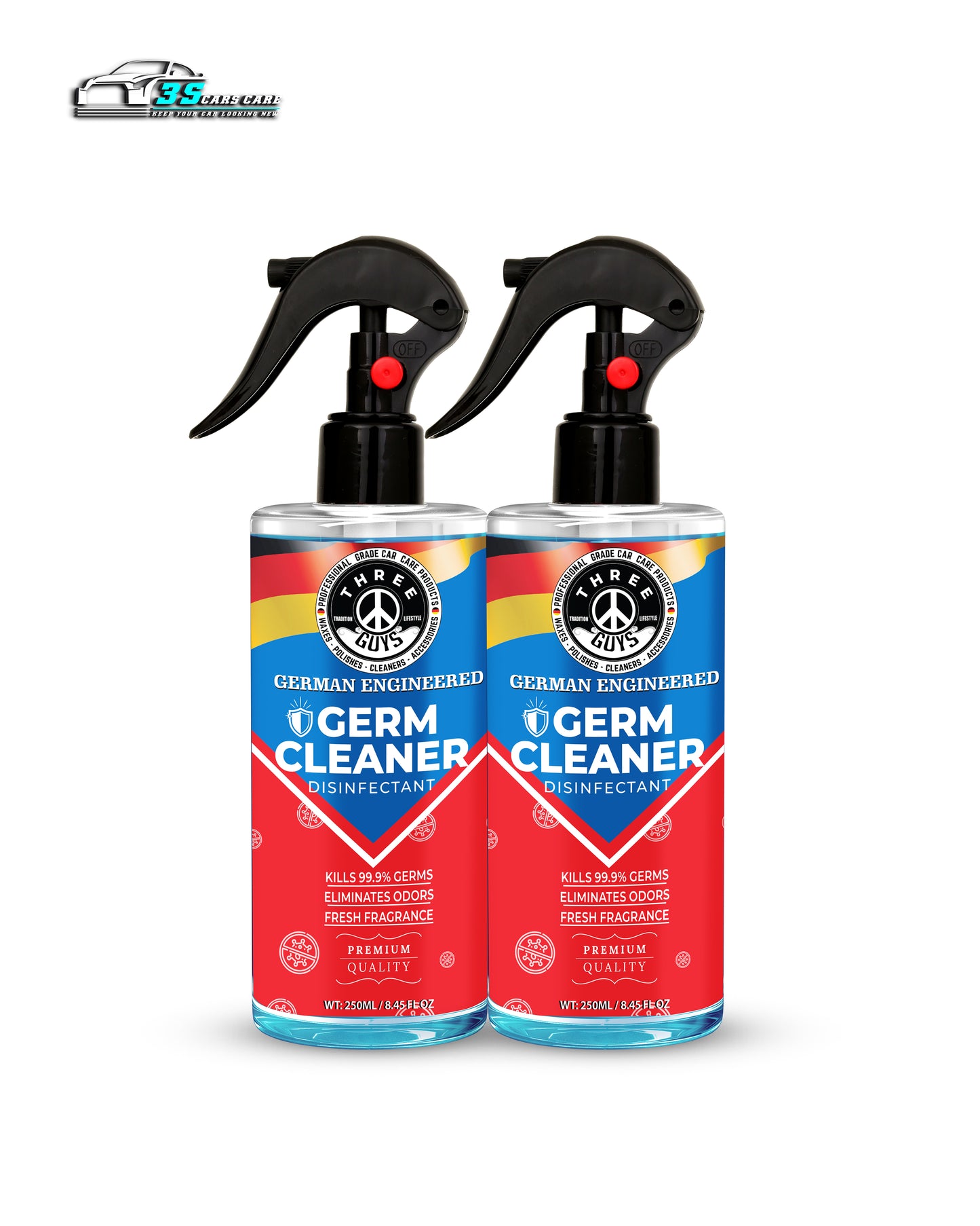 Germ Cleaner Disinfectant – Odor Eliminator & Surface Sanitizer | THREE GUYS - German Engineered