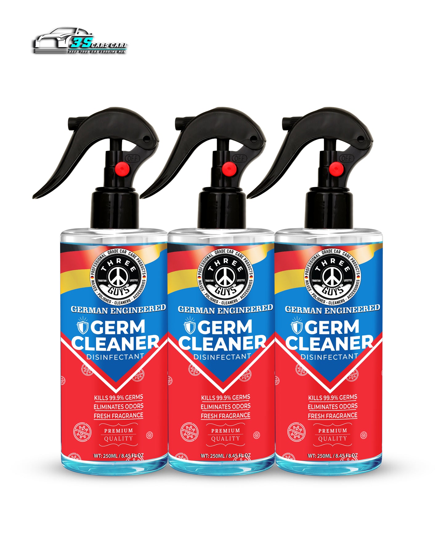 Germ Cleaner Disinfectant – Odor Eliminator & Surface Sanitizer | THREE GUYS - German Engineered