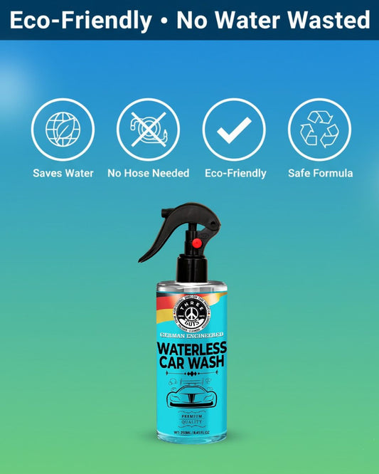 Waterless Car Wash – Shine, Clean & Protect – 250ml - No Rinse – Eco-Friendly Car Cleaner & Polish | THREE GUYS - German Engineered