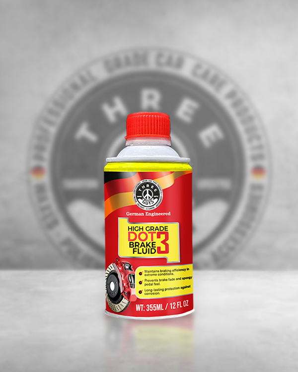 High Grade Brake Fluid DOT 3 | Heavy-Duty, Non-Petroleum Based – THREE GUYS - German Engineered