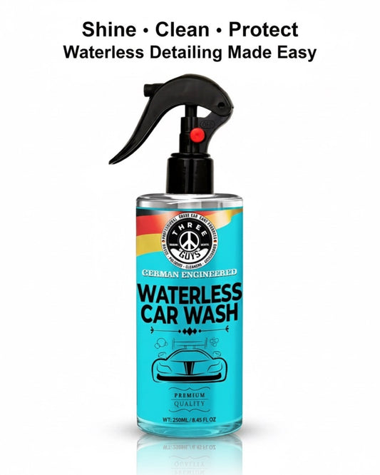 Waterless Car Wash – Shine, Clean & Protect – 250ml - No Rinse – Eco-Friendly Car Cleaner & Polish | THREE GUYS - German Engineered