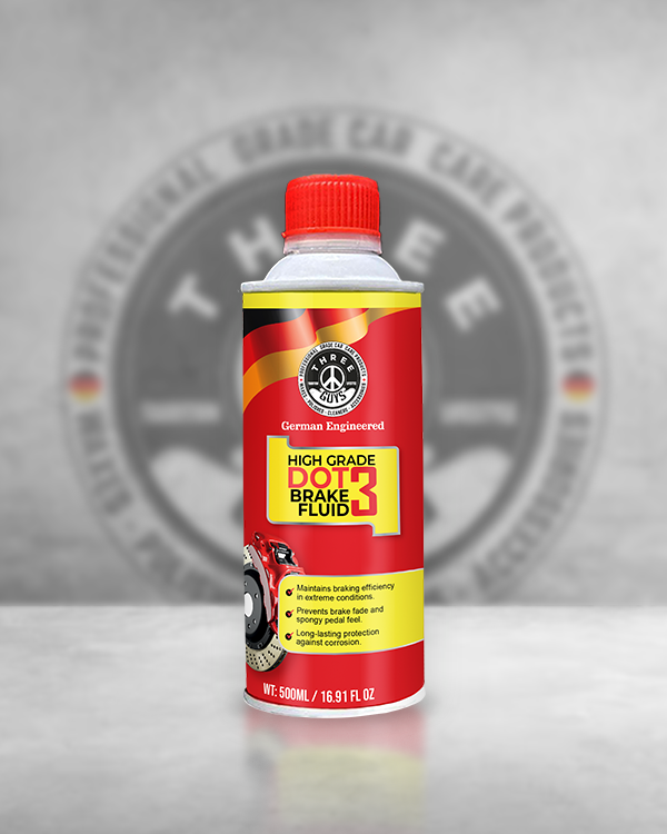 High Grade Brake Fluid DOT 3 | Heavy-Duty, Non-Petroleum Based – THREE GUYS - German Engineered