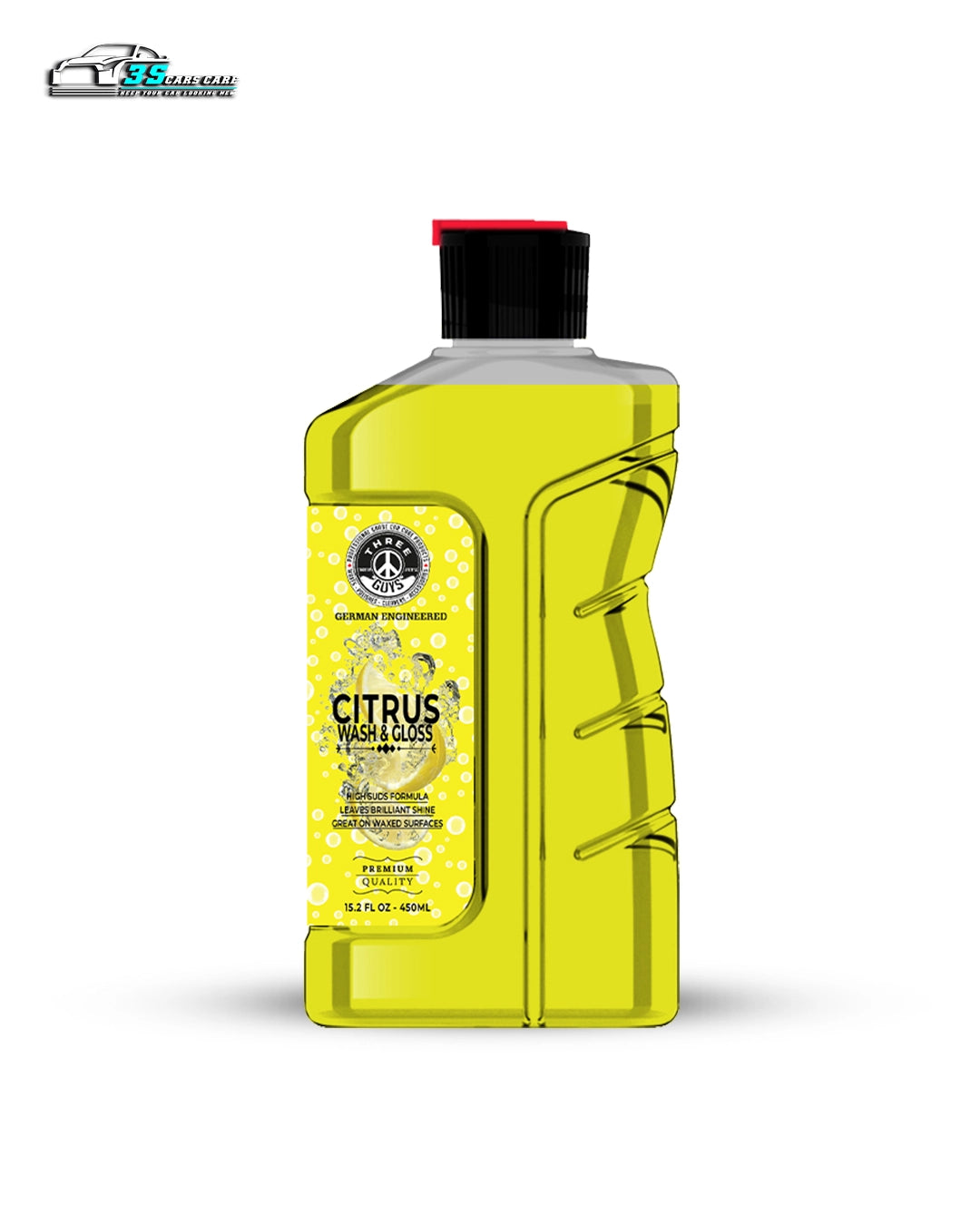 Citrus Wash & Gloss Car Shampoo – High Foam Snow Foam Shampoo for Car Wash & Shine | THREE GUYS – German Engineered