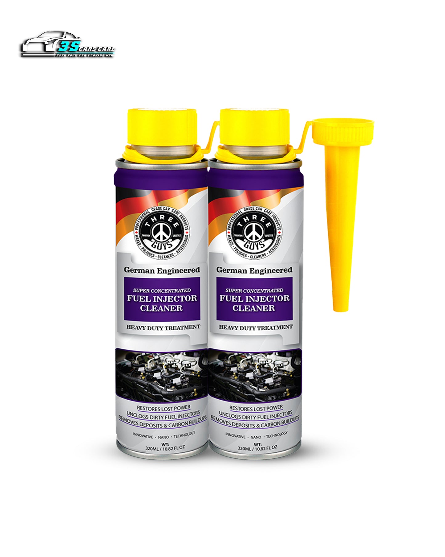 Fuel Injector Cleaner – 320ml | Advanced Fuel System Cleaning & Performance Booster – THREE GUYS - German Engineered