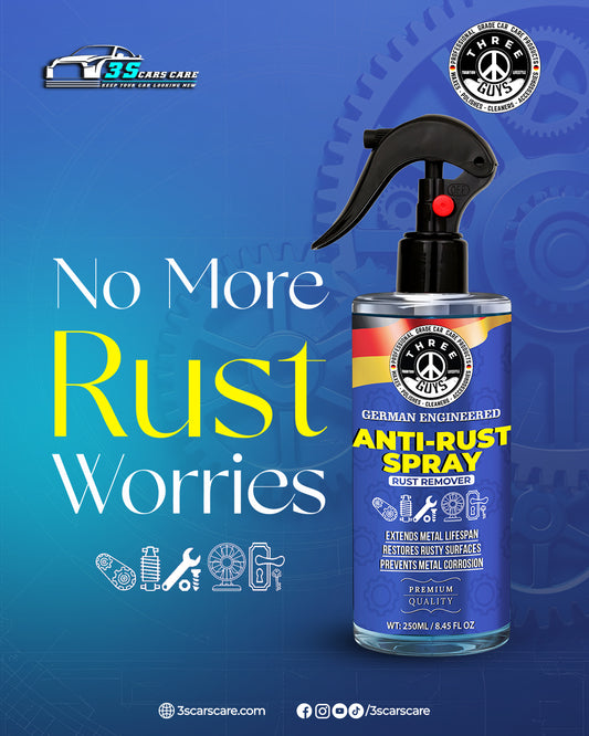 Anti-Rust Spray | Rust Remover & Corrosion Protector (Premium Quality) | THREE GUYS | German Engineered (250ml)