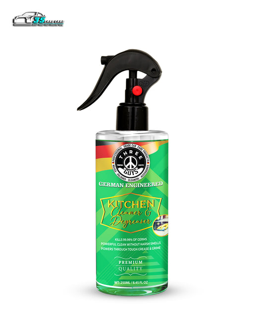 Kitchen Cleaner & Degreaser – Heavy Duty, Germ-Killing & Grease-Fighting Formula | THREE GUYS - German Engineered
