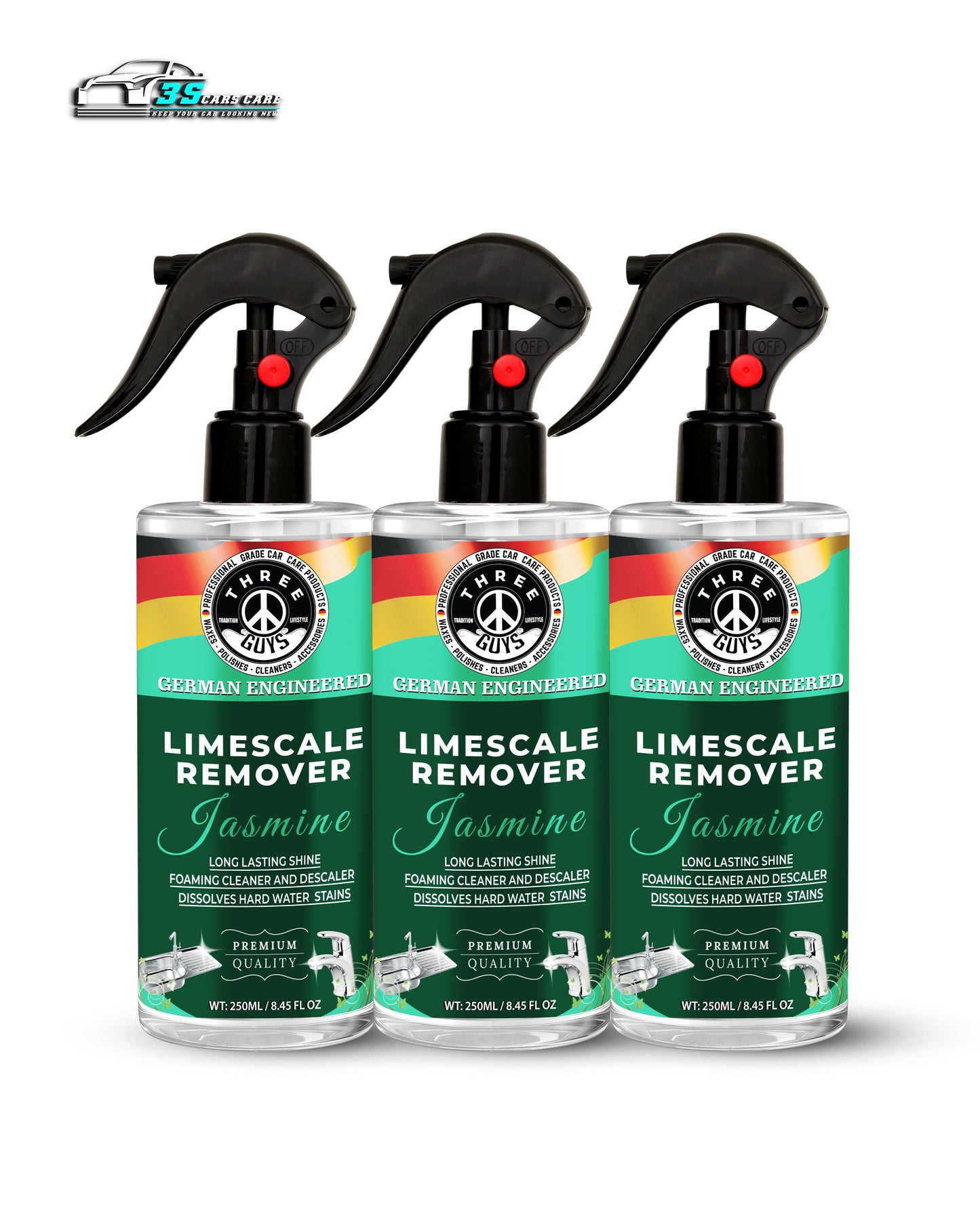 Limescale Remover – Foaming Cleaner & Hard Water Descaler | THREE GUYS - German Engineered