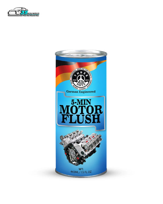 5-Min Motor Flush 443ML – Engine Flush Cleaner for Oil Change & Sludge Removal | THREE GUYS - German Engineered