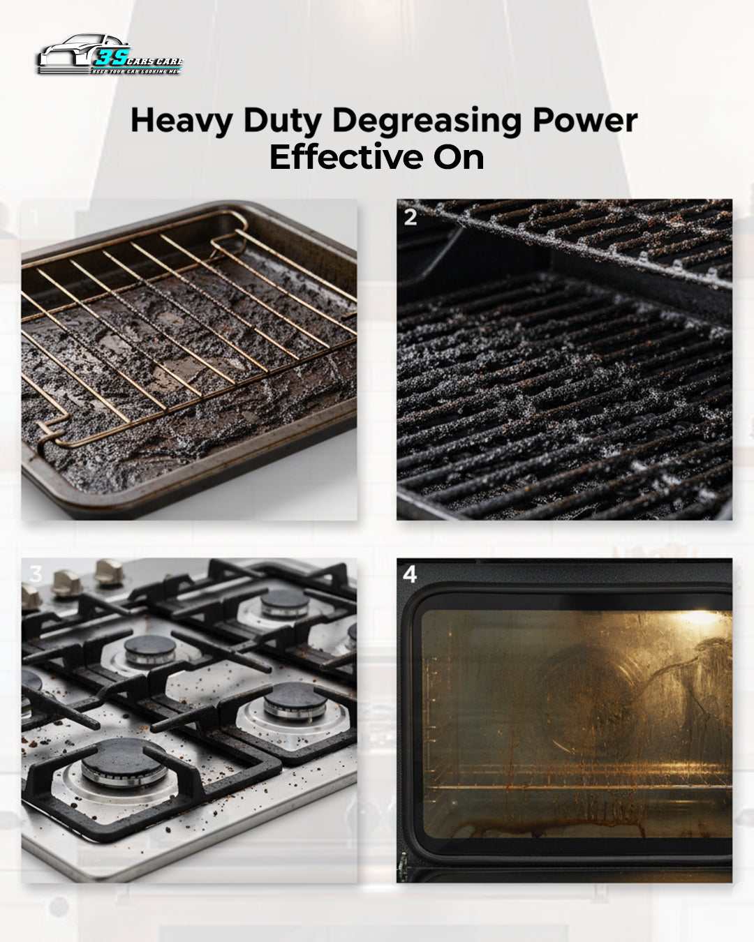 Oven Cleaner – Heavy-Duty Grease & Spill Remover | THREE GUYS - German Engineered