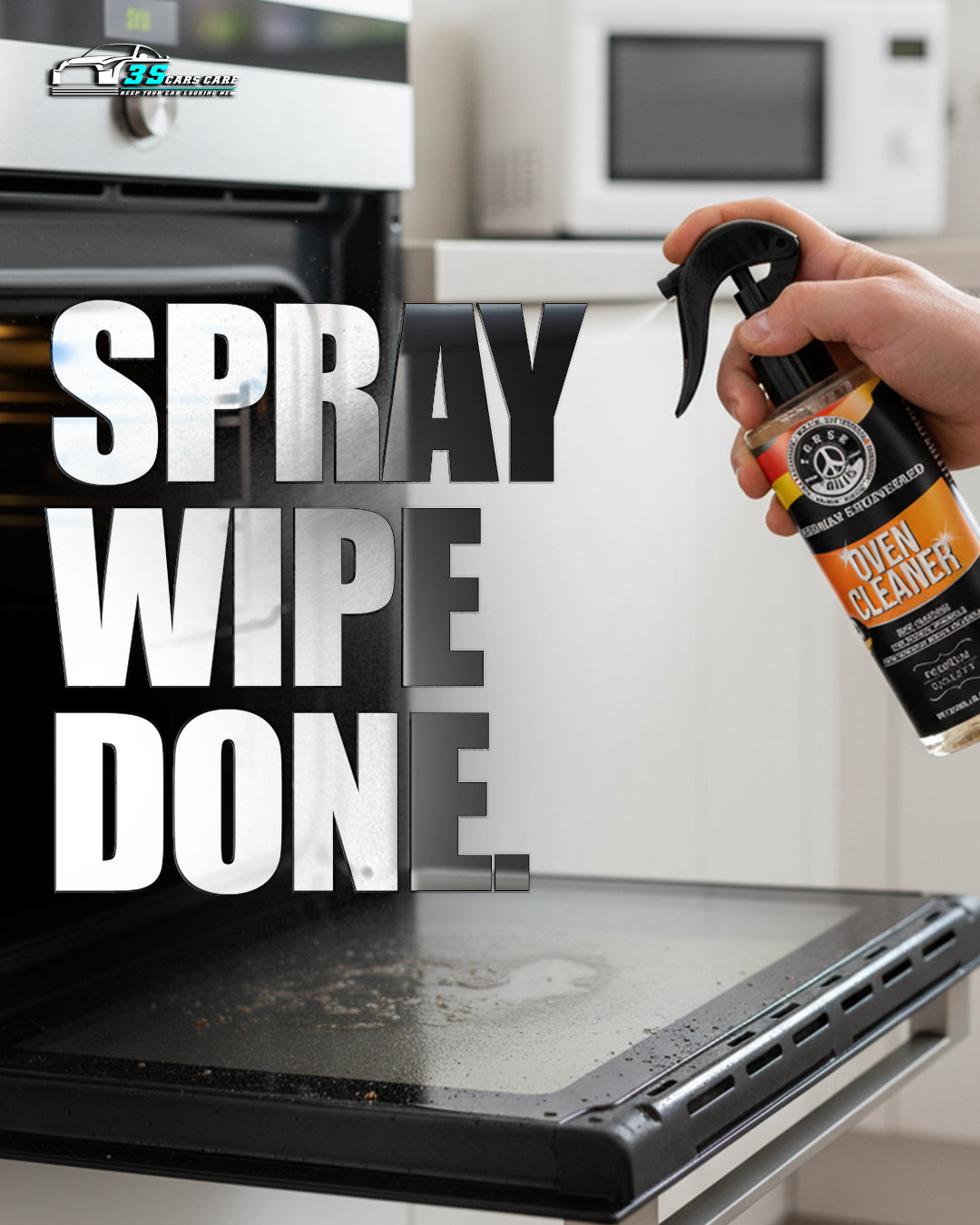 Oven Cleaner – Heavy-Duty Grease & Spill Remover | THREE GUYS - German Engineered