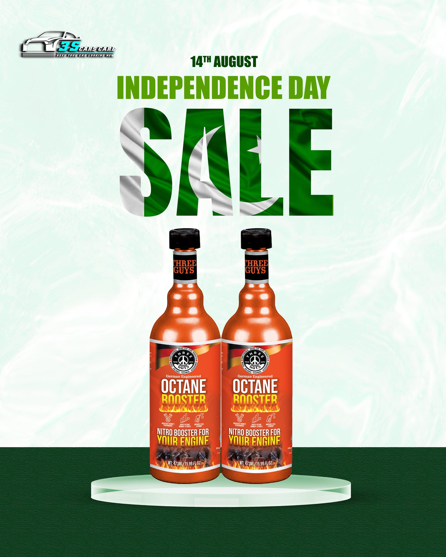 Octane Booster – 473ml – THREE GUYS - German Engineered
