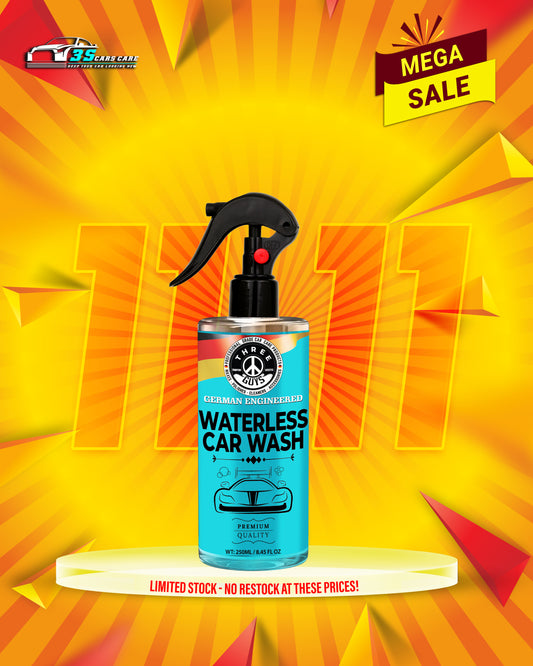 Waterless Car Wash – Shine, Clean & Protect – 250ml - No Rinse – Eco-Friendly Car Cleaner & Polish | THREE GUYS - German Engineered