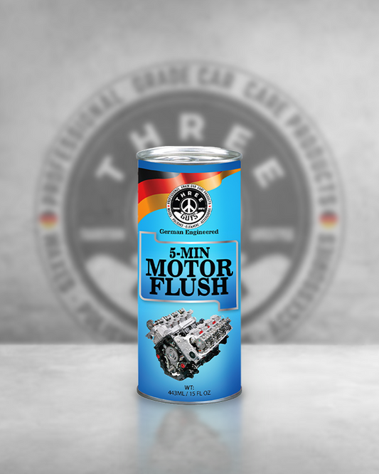 5-Min Motor Flush 443ML – Engine Flush Cleaner for Oil Change & Sludge Removal | THREE GUYS - German Engineered