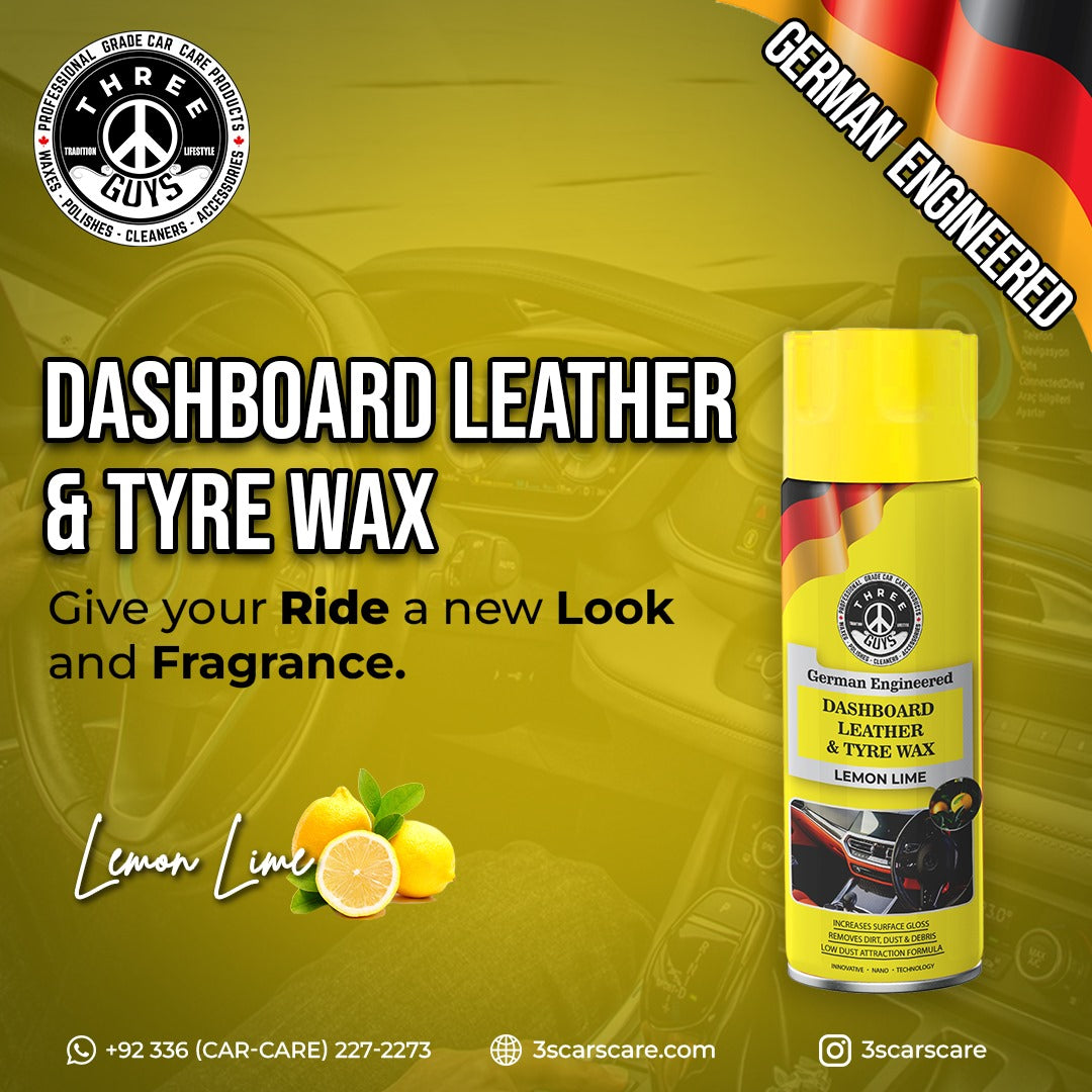 Lemon Lime - Dashboard Leather & Tyre Wax THREE GUYS