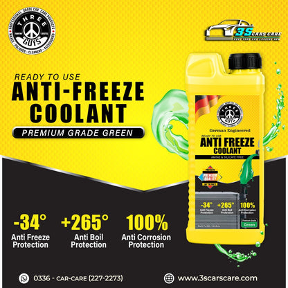 Anti Freeze Coolant - Grade Green - THREE GUYS