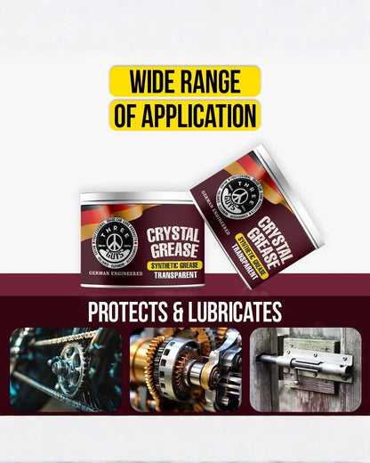 Crystal Grease – Transparent Synthetic Grade | THREE GUYS - German Engineered 100g