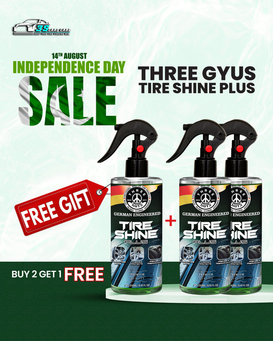 Tire Shine Plus – Streak-Free Shine – 250ml | THREE GUYS - German Engineered