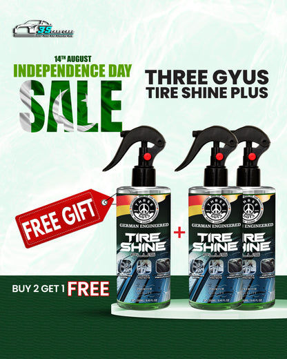 Tire Shine Plus – Streak-Free Shine – 250ml | THREE GUYS - German Engineered