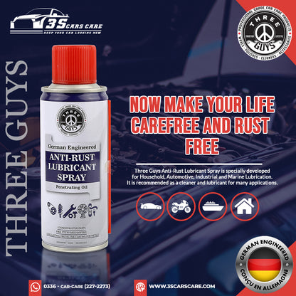 Anti-Rust Lubricant Spray - 200ml - THREE GUYS