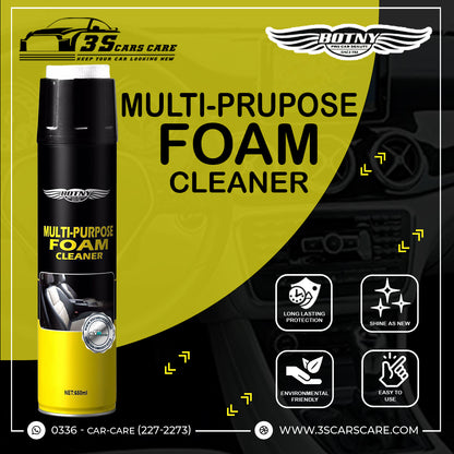 Multipurpose Foam Cleaner (with Brush) - 650ml - BOTNY