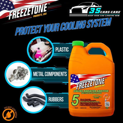 Anti-freeze Coolant - GREEN - 3.79Ltr. - FREEZETONE (U.S.A.)