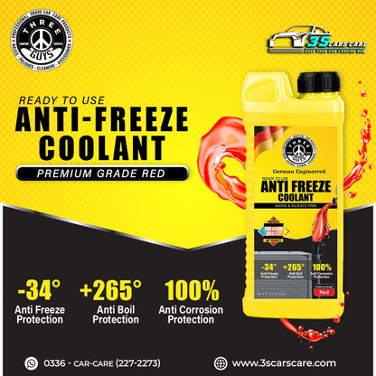 Anti Freeze Coolant - Grade Red - THREE GUYS