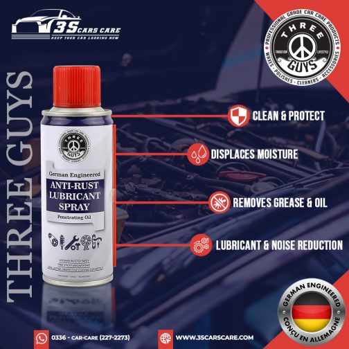 Anti-Rust Lubricant Spray - 200ml - THREE GUYS