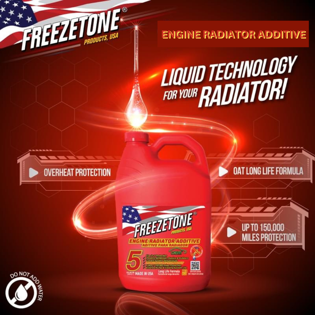 Anti-freeze Coolant - RED - 3.79Lt.r - FREEZETONE (U.S.A.)