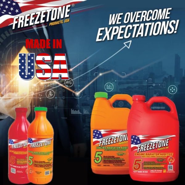 Anti-freeze Coolant - RED - 1Ltr. - FREEZETONE (U.S.A.)