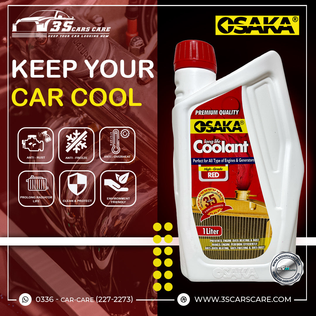 Long Life Coolant - HIGH GRADE RED - 1 Litre - OSAKA