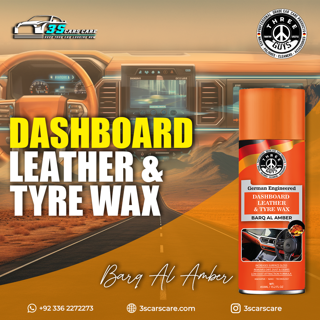 Barq Al Amber - Dashboard Leather & Tyre Wax THREE GUYS