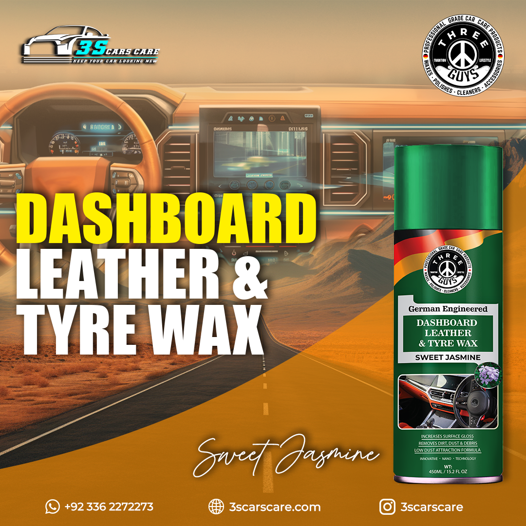 Sweet Jasmine - Dashboard Leather & Tyre Wax | THREE GUYS (German Engineered)