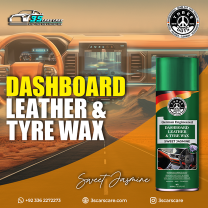 Sweet Jasmine - Dashboard Leather & Tyre Wax | THREE GUYS (German Engineered)