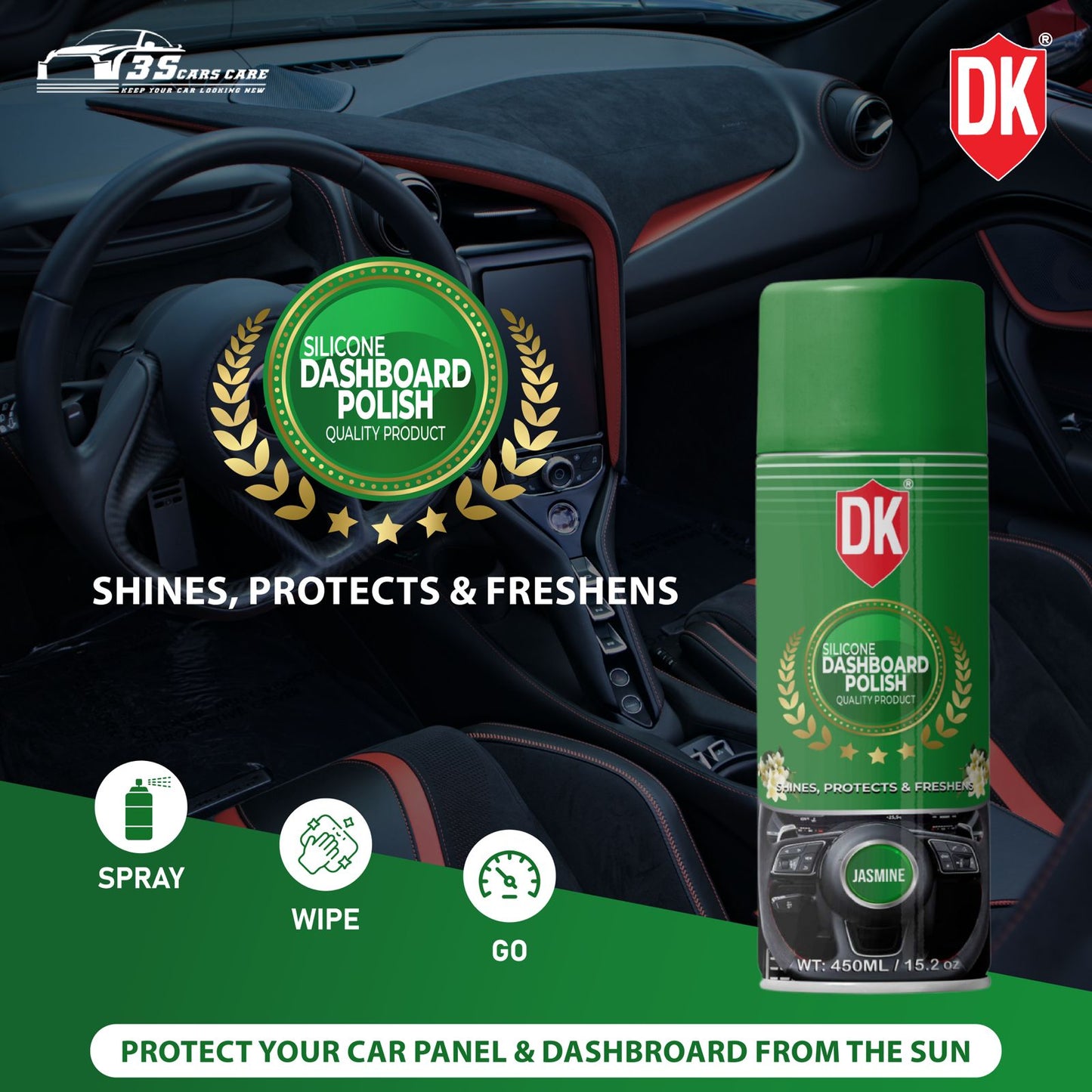 Silicone Dashboard Polish - Jasmine